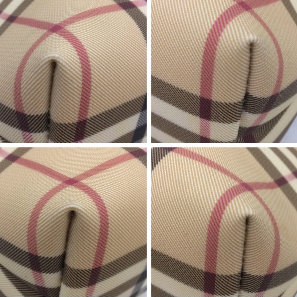 Burberry Red and Tan Checkered Women's Bag - Picture 15 of 16